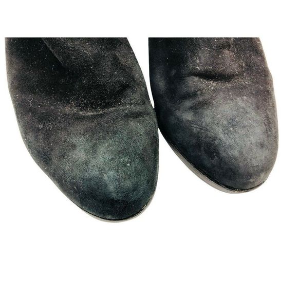 Sam Edelman women's sz 7 black suede leather fringe zip ankle boot - Picture 6 of 8